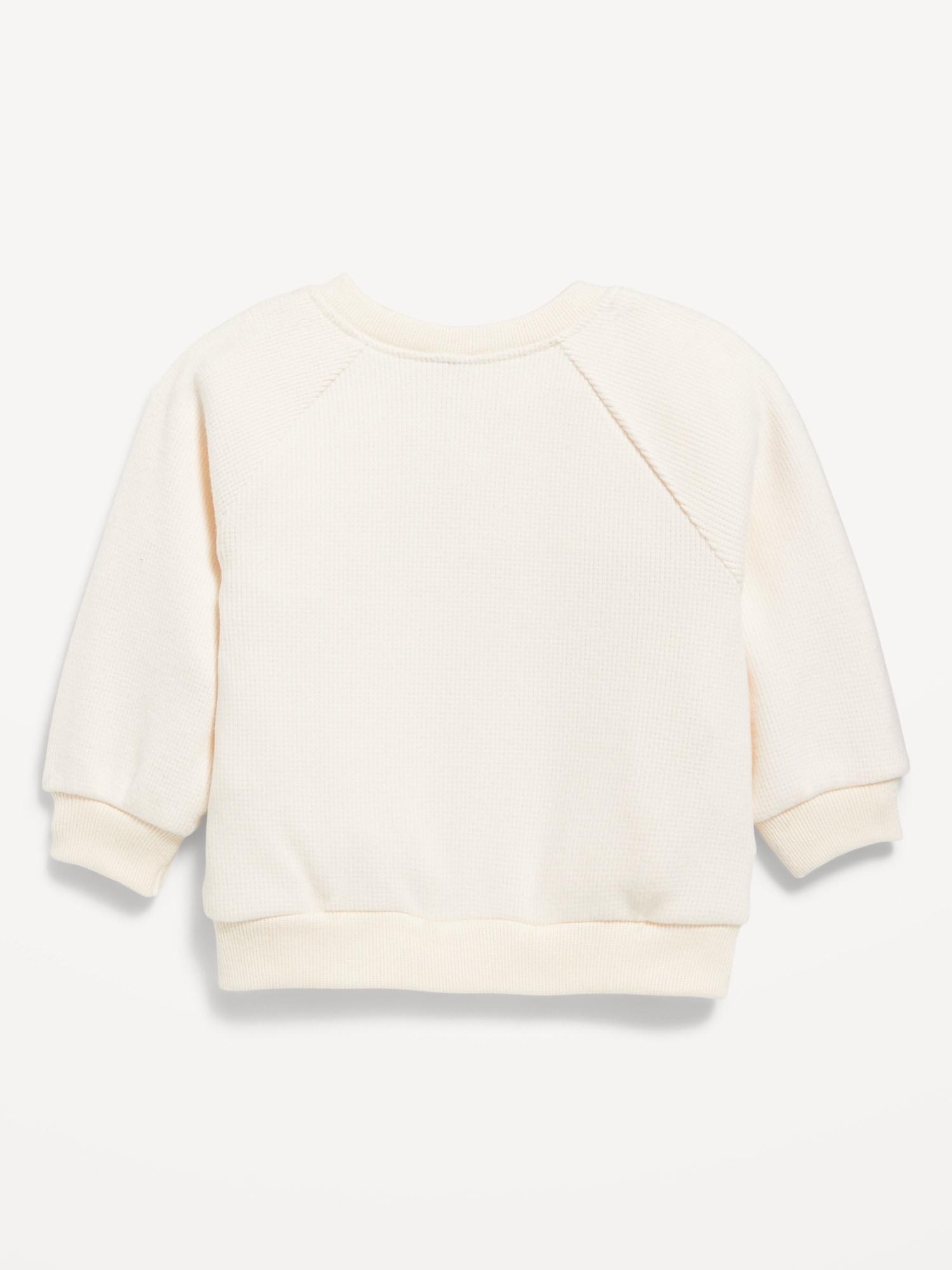 Cozy Long-Sleeve Henley Thermal-Knit Sweatshirt for Baby