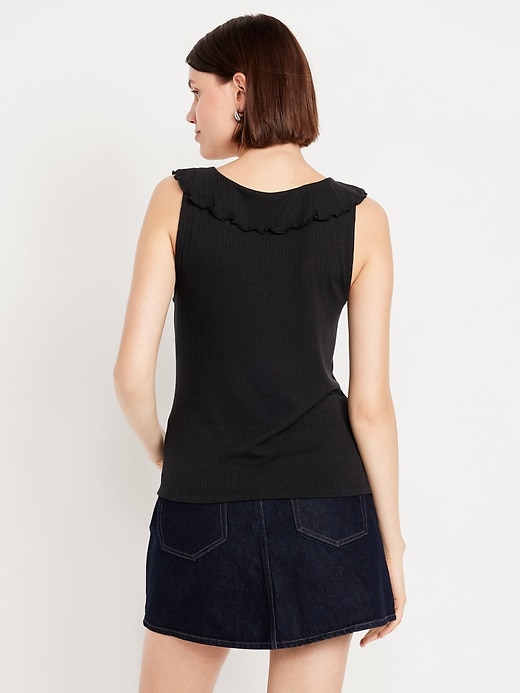 Image number 2 showing, Sleeveless Ruffle Top