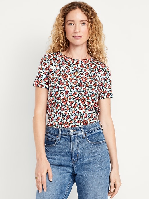 Image number 1 showing, Luxe Crew-Neck Top