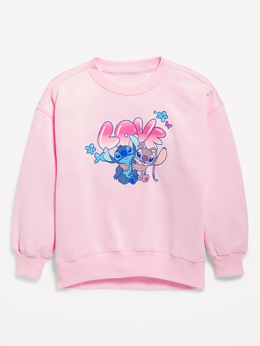 Image number 3 showing, Disney© Lilo & Stitch Oversized Graphic Tunic Sweatshirt for Girls