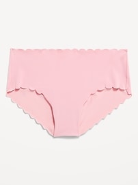 Image number 4 showing, Low-Rise No-Show Scalloped Hipster Underwear