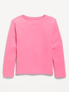 Softest Long-Sleeve Heart-Pocket T-Shirt for Girls