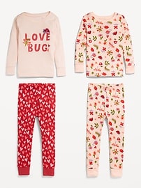 Image number 3 showing, Snug-Fit Printed Pajama 4-Piece for Toddler & Baby