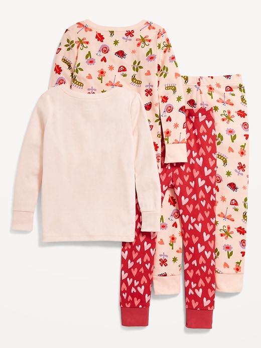 Image number 2 showing, Snug-Fit Printed Pajama 4-Piece for Toddler & Baby
