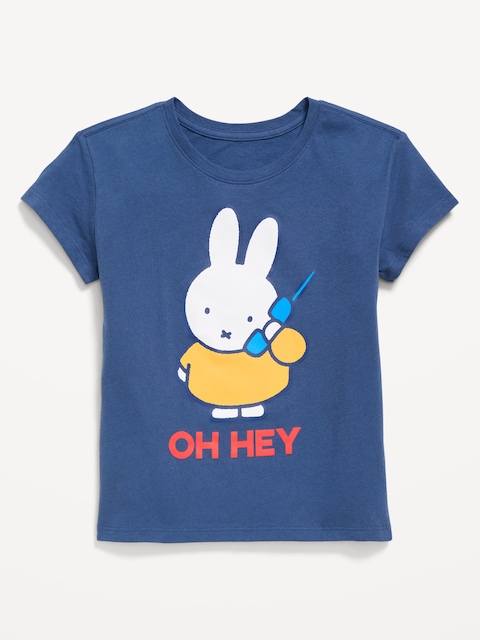 Miffy™ Graphic T-Shirt for Girls - Pacific Blue