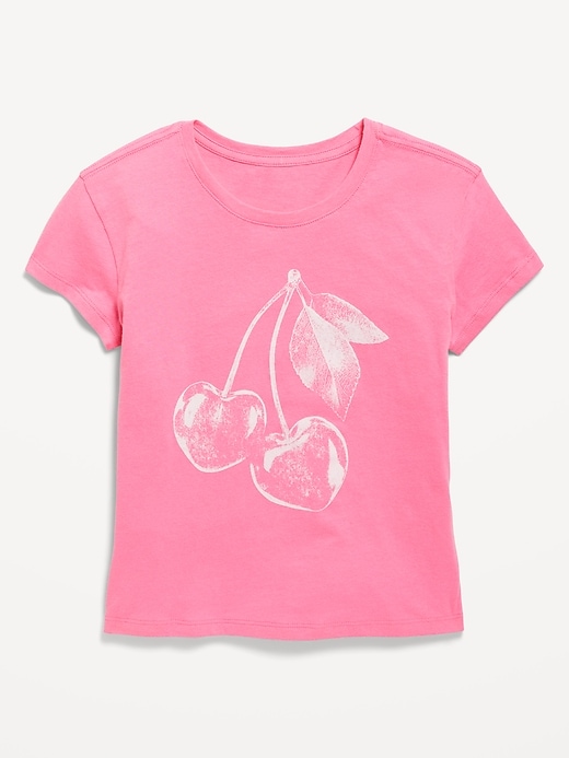 Image number 1 showing, Short-Sleeve Graphic T-Shirt for Girls