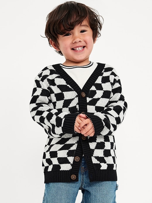 Image number 1 showing, Oversized Cardigan Sweater for Toddler Boys