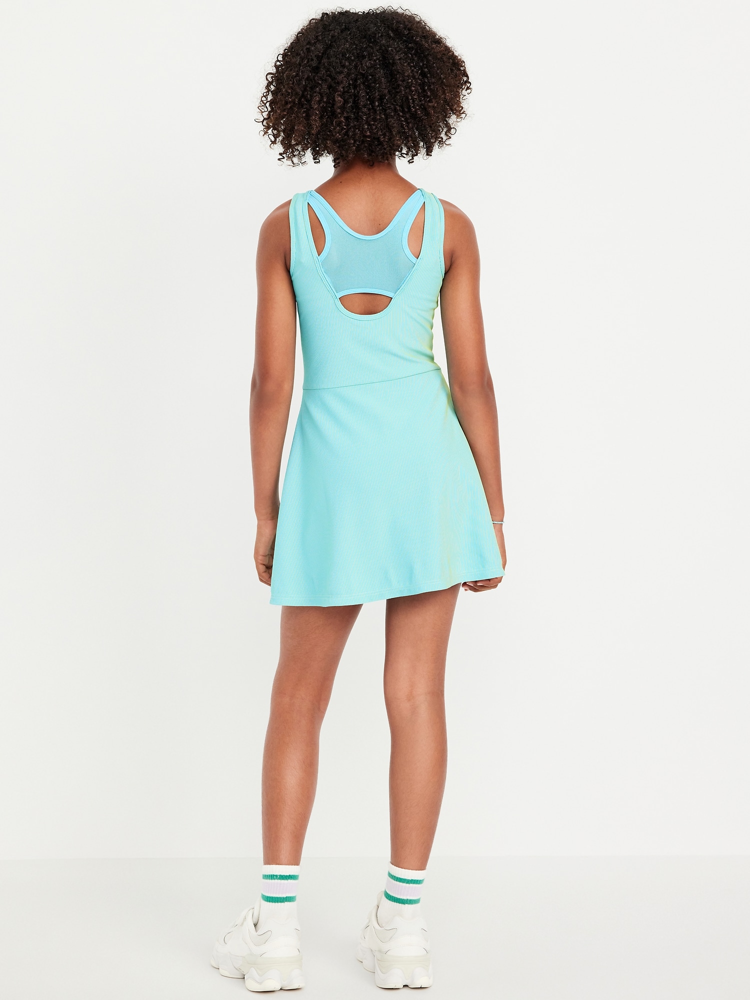 PowerSoft Sleeveless Ribbed Athletic Dress for Girls