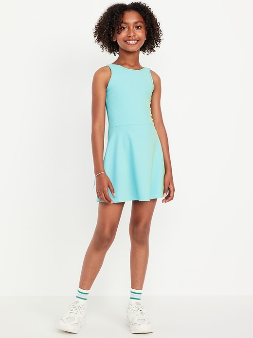 Image number 3 showing, PowerSoft Sleeveless Ribbed Athletic Dress for Girls