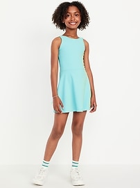 Image number 3 showing, PowerSoft Sleeveless Ribbed Athletic Dress for Girls