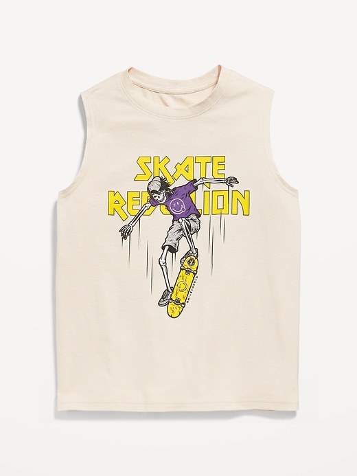 Image number 1 showing, Smiley World™ Muscle Tank Top for Boys