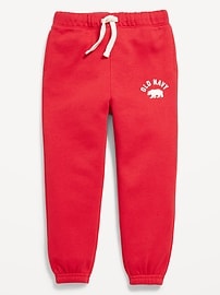 Image number 1 showing, Cinched-Hem Unisex Logo-Graphic Jogger Sweatpants for Toddler