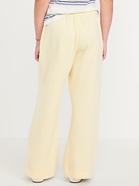Image number 2 showing, Favorite Fleece High-Waisted Wide-Leg Sweatpants for Girls
