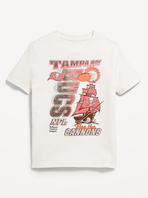 NFL™ Tampa Bay Buccaneers™ Gender-Neutral Graphic T-Shirt for Kids - Tampa Bay Buccaneers (Sea Salt White)