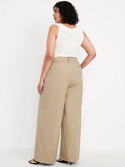 Image number 7 showing, Extra High-Waisted Super Wide-Leg Chino Pants