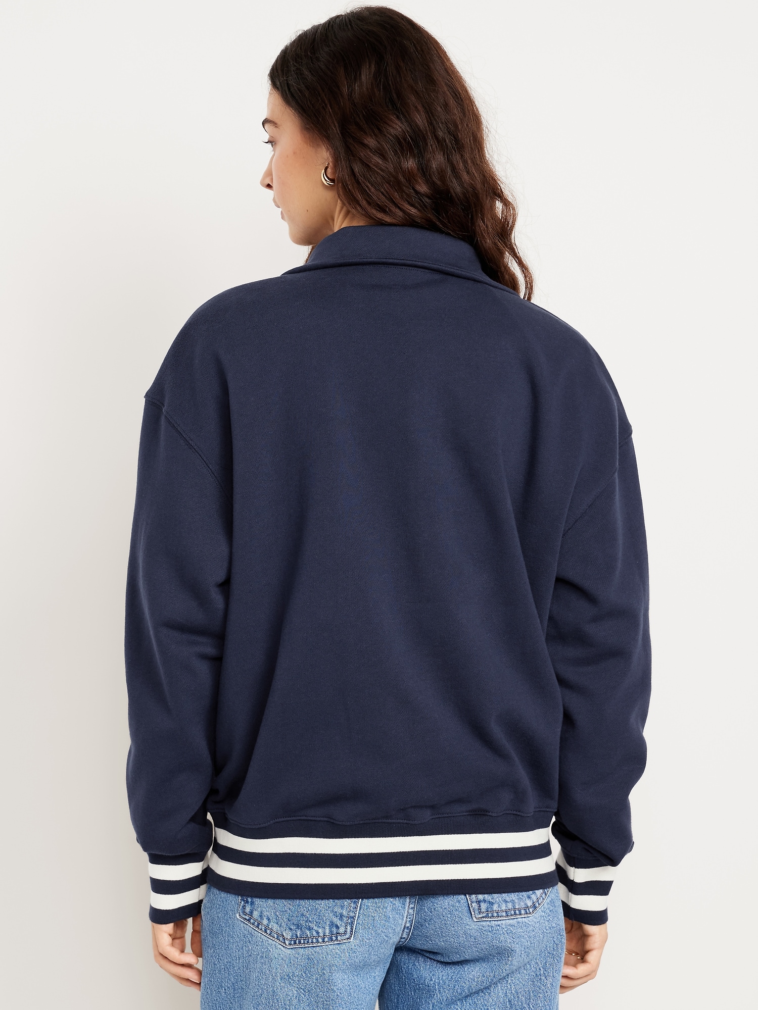 SoComfy Oversized Half-Zip Sweatshirt