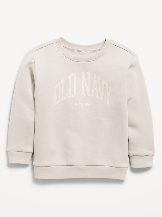 Image number 1 showing, Oversized Logo-Graphic Crew-Neck Sweatshirt for Toddler Boys