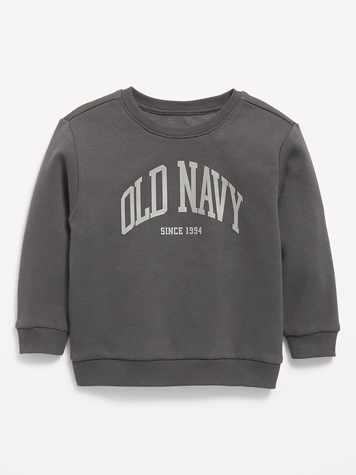 Image number 1 showing, Oversized Logo-Graphic Crew-Neck Sweatshirt for Toddler Boys