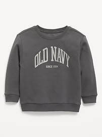 Image number 1 showing, Oversized Logo-Graphic Crew-Neck Sweatshirt for Toddler Boys