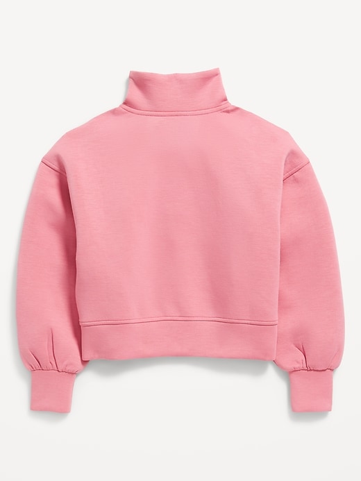 Image number 4 showing, Half-Zip Bounce Fleece Pullover Sweatshirt for Girls