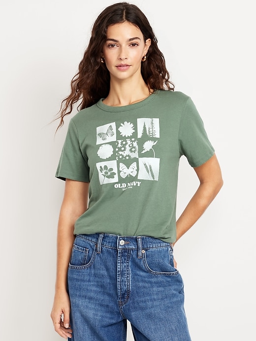 Image number 1 showing, EveryWear Crew-Neck Logo-Graphic T-Shirt