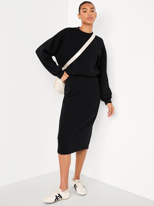Image number 3 showing, Bounce Fleece Bubble-Hem Sweatshirt