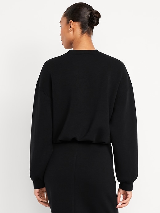 Image number 2 showing, Bounce Fleece Bubble-Hem Sweatshirt