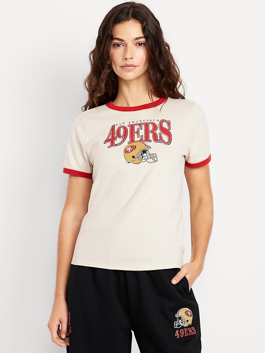 Image number 1 showing, NFL™ San Francisco 49ers™ EveryWear Crew-Neck Ringer T-Shirt