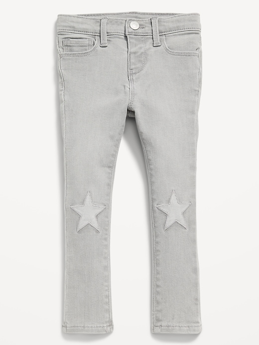 Image number 1 showing, High-Waisted Rockstar 360° Stretch Jeggings for Toddler Girls