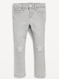 Image number 1 showing, High-Waisted Rockstar 360° Stretch Jeggings for Toddler Girls