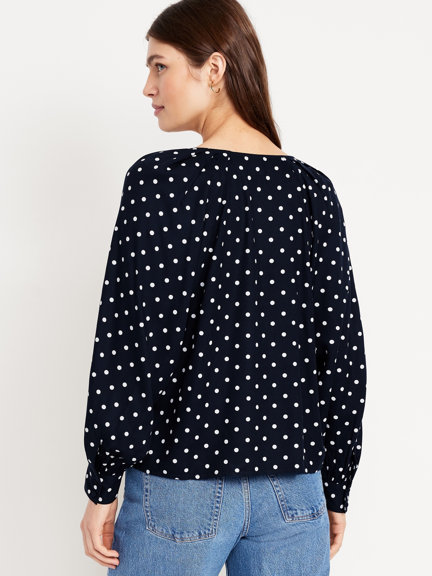 Jacquard Button-Down Top