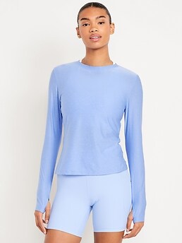 CloudMotion Keyhole Wrap Back Top - image 3