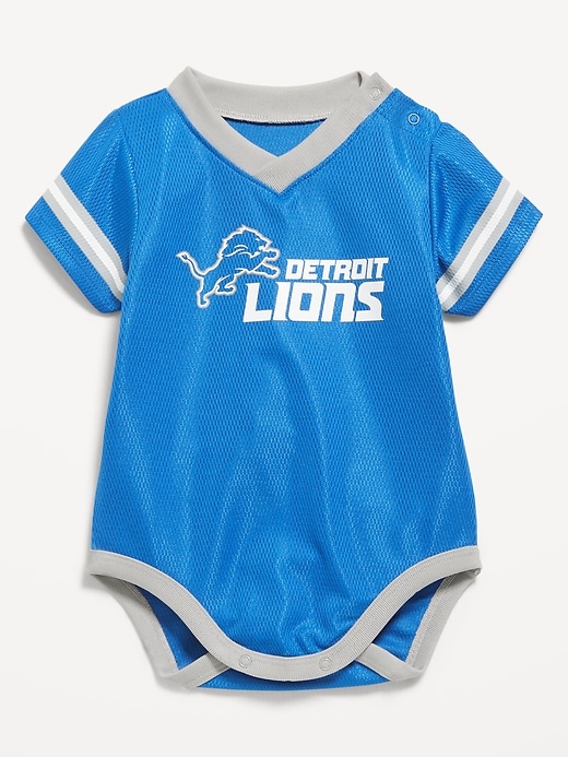 Image number 1 showing, NFL™ Detroit Lions™ Graphic Mesh Bodysuit for Baby