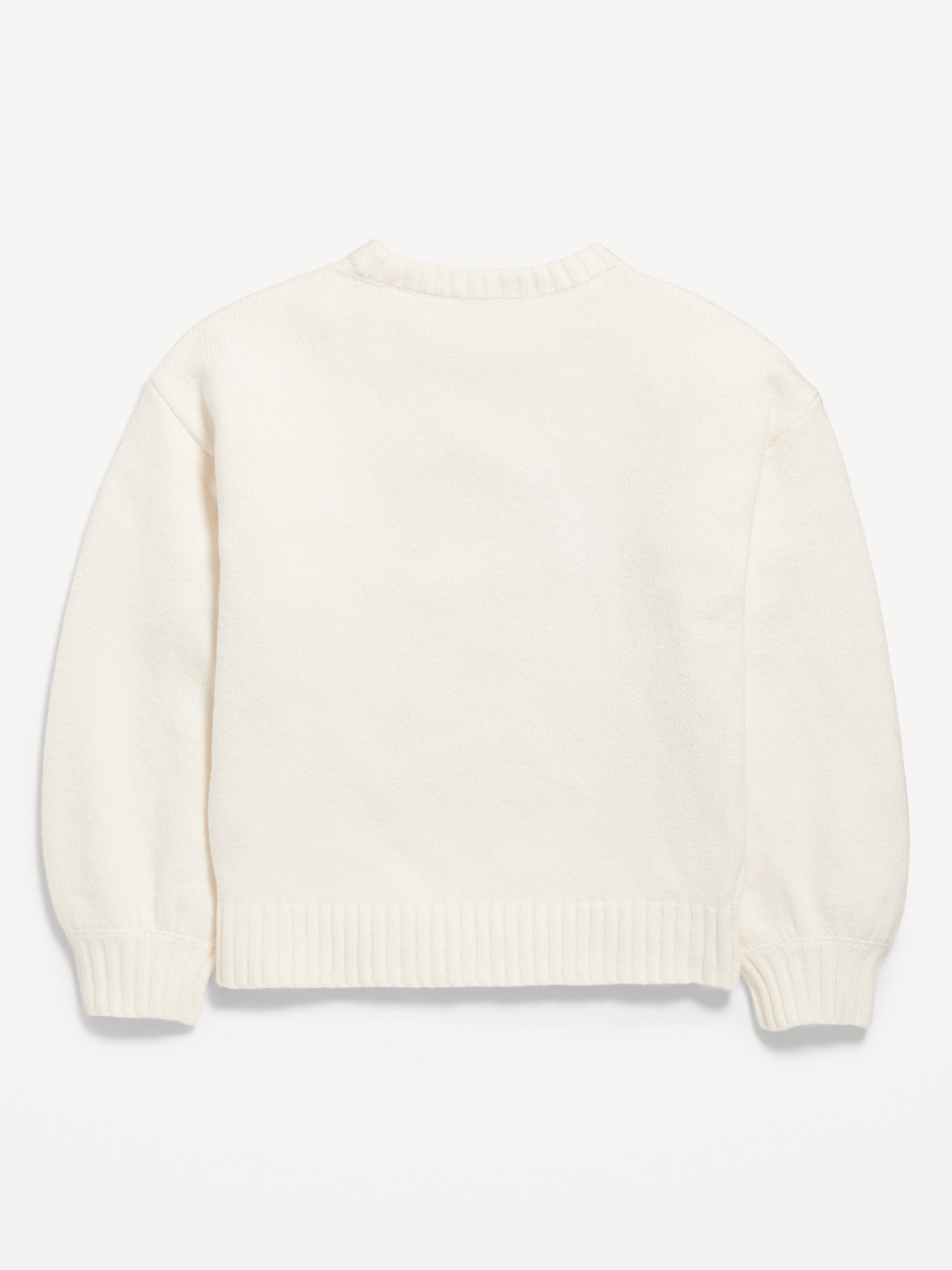 Oversized Crew-Neck Sweater for Girls