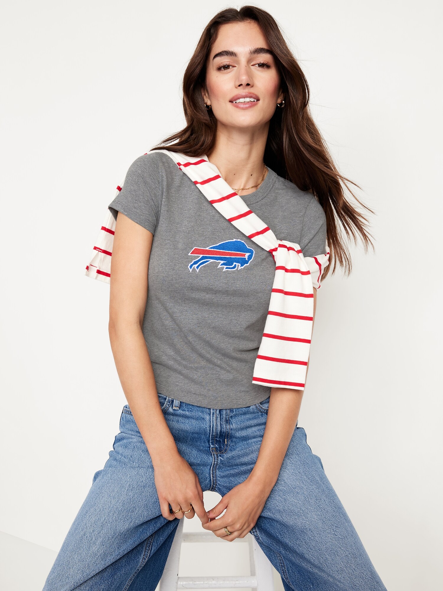 Женская футболка Old Navy Philadelphia Eagles Snug, цвет: Buffalo Bills — фото 3