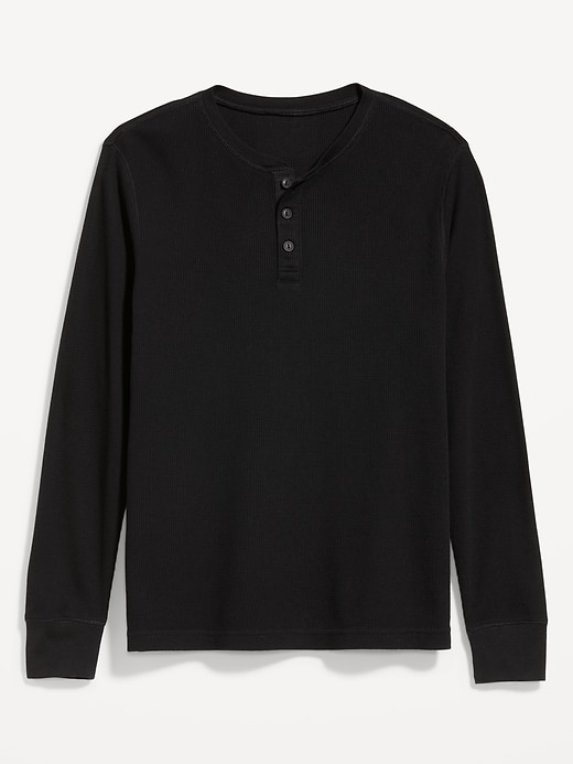 Image number 1 showing, Waffle Henley T-Shirt
