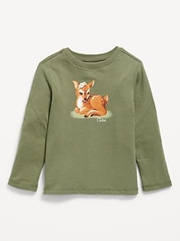 Image number 1 showing, Long-Sleeve Graphic T-Shirt for Toddler Girls