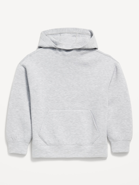 Bounce Fleece Oversized Pullover Hoodie for Boys - Light Gray Heather