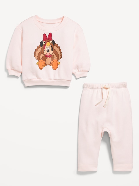 Disney© Unisex Graphic Sweatshirt and Sweatpants Set for Baby - Minnie Mouse