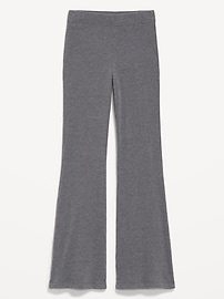 Image number 3 showing, High-Waisted Fashion Ribbed Flare Leggings