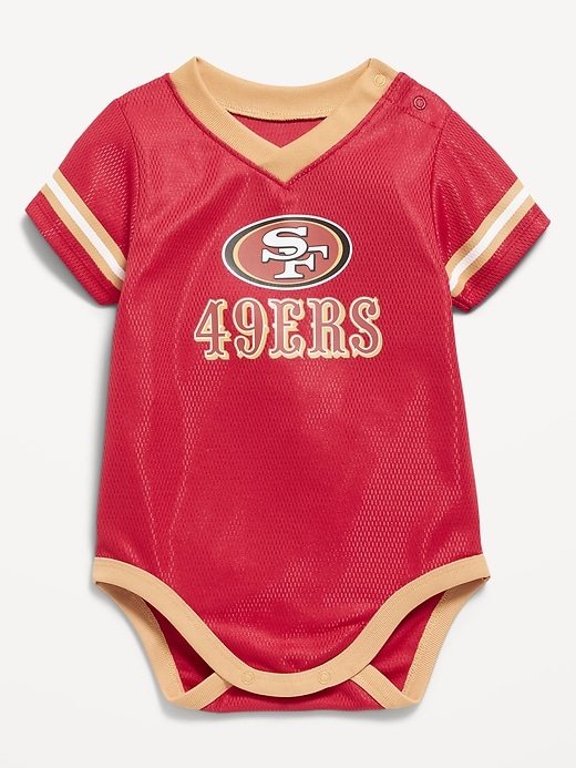 Image number 1 showing, NFL™ San Francisco 49ers™ Graphic Mesh Bodysuit for Baby