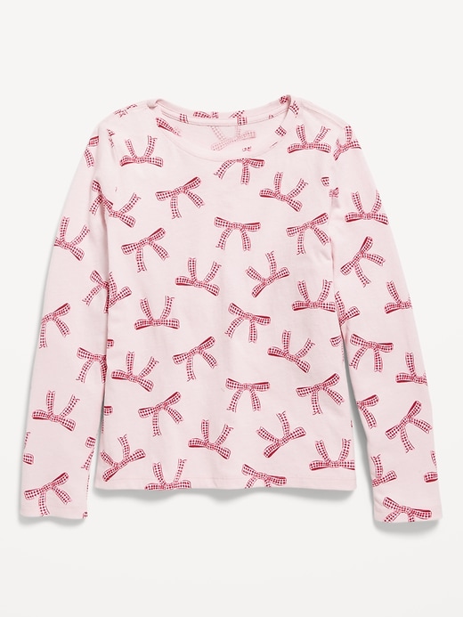 Image number 1 showing, Softest Printed Long-Sleeve T-Shirt for Girls