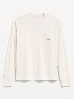 Heavyweight Long-Sleeve Logo-Graphic T-Shirt