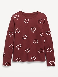 Image number 1 showing, Softest Printed Long-Sleeve T-Shirt for Girls