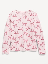 Image number 1 showing, Softest Printed Long-Sleeve T-Shirt for Girls