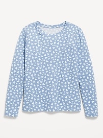 Image number 1 showing, Softest Printed Long-Sleeve T-Shirt for Girls