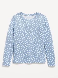 Softest Printed Short-Sleeve T-Shirt for Girls