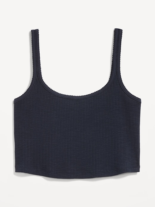 Image number 8 showing, Cropped Pointelle Cami Top