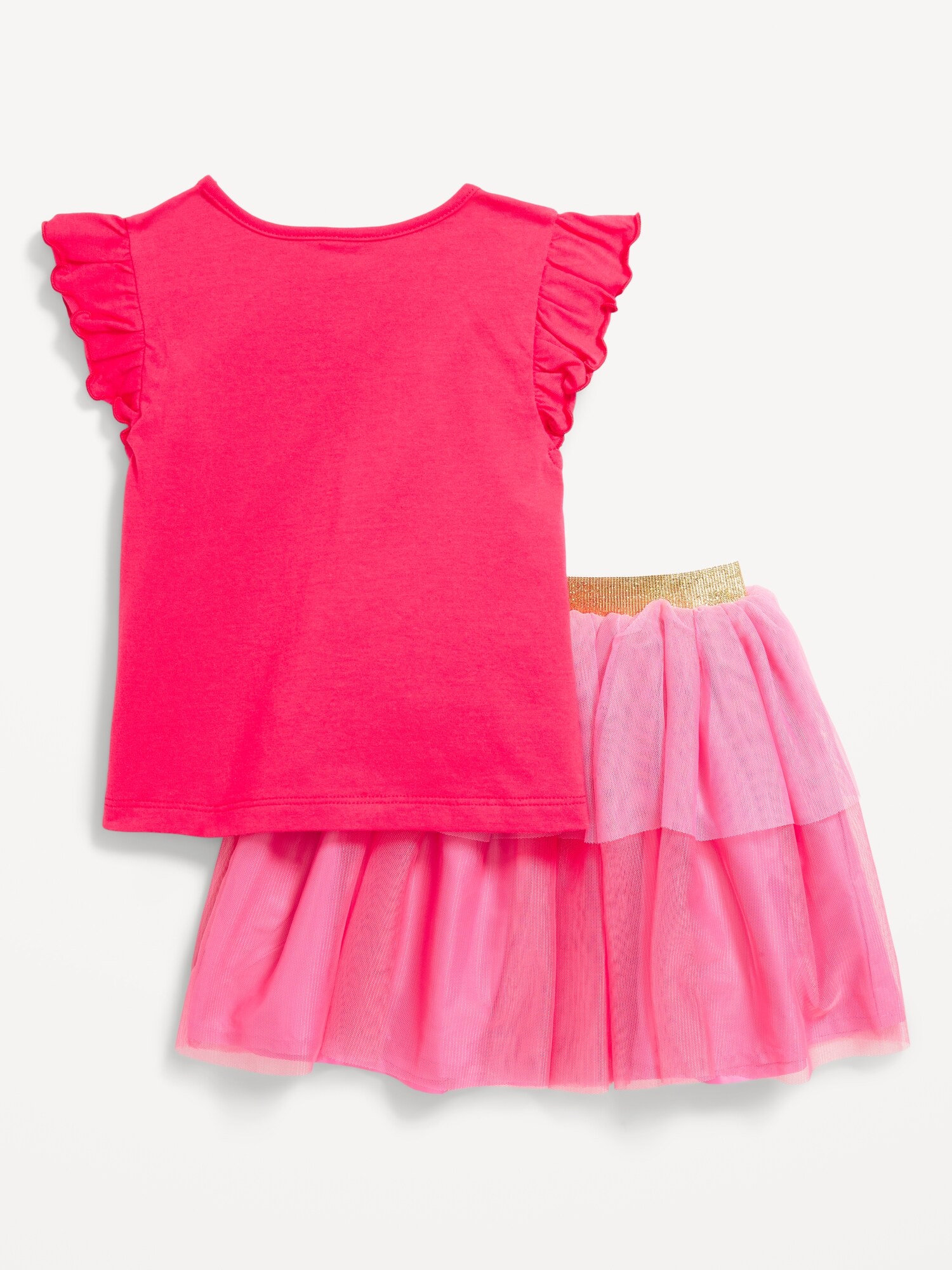 Детский комплект Old Navy Disney Princess: футболка и юбка-пачка для девочек-малышей, цвет: Aurora — фото 4