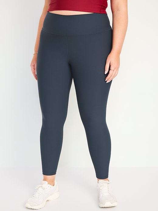 Image number 8 showing, High-Waisted PowerSoft Rib Mix 7/8 Leggings